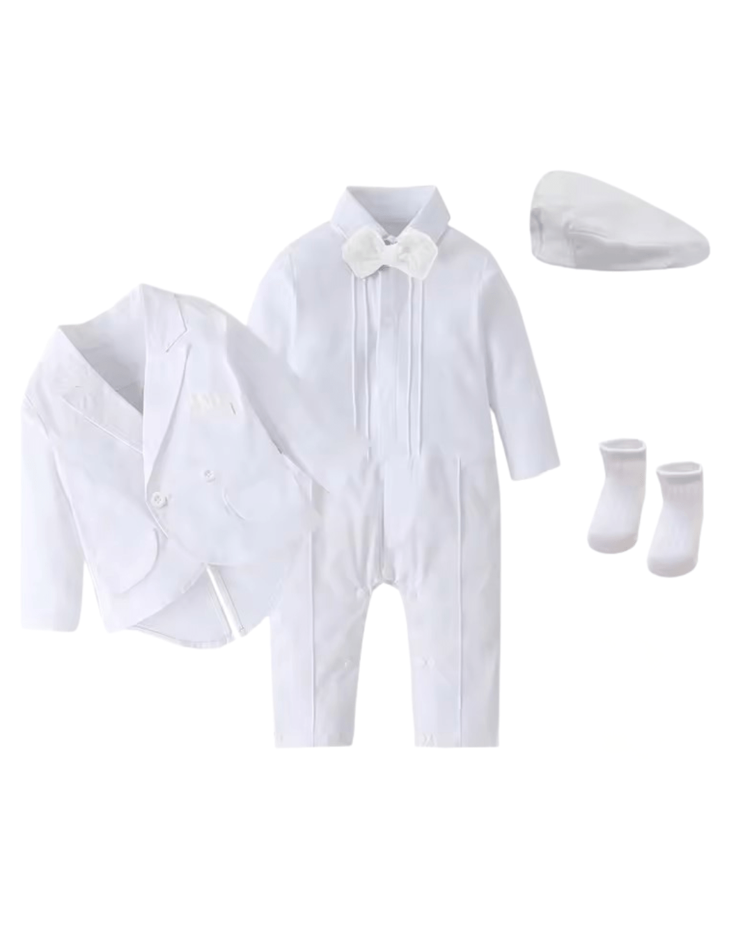 Traje de Bautizo Blanco Pureza y Tradición