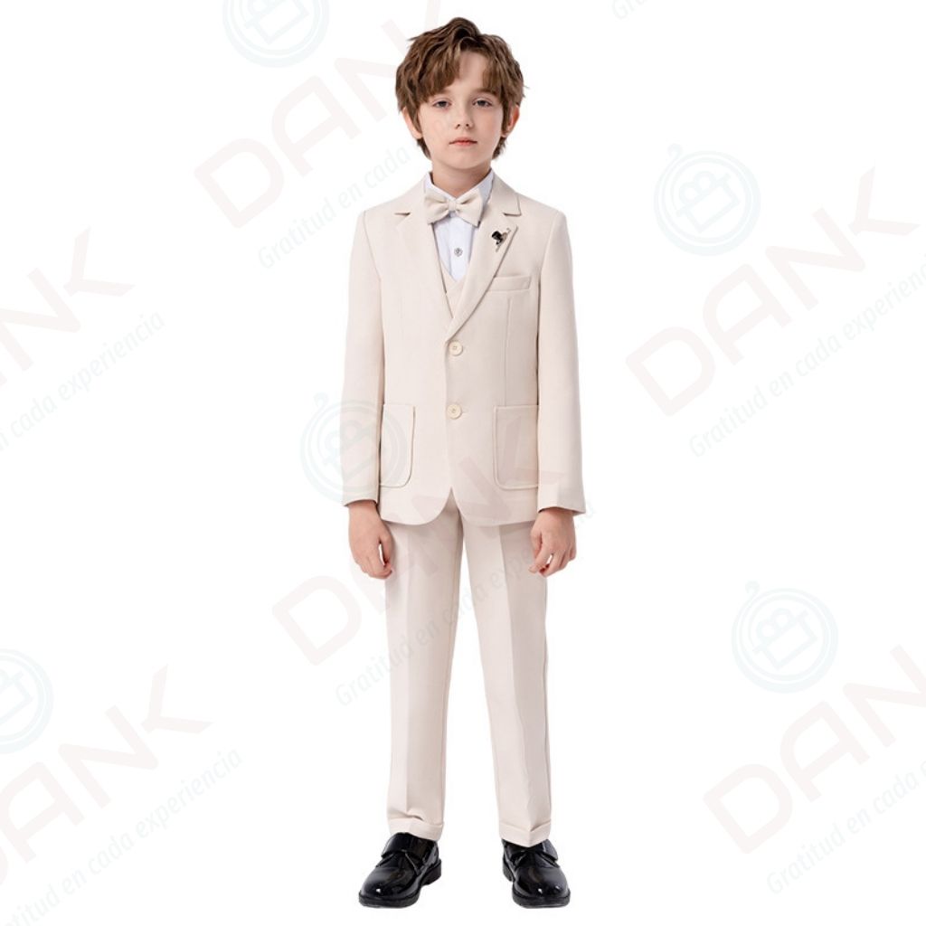 Traje Formal de Niño 5 Piezas con Chaleco - Imagen 3